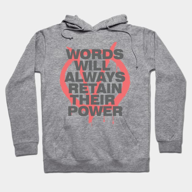 Words Power - V for Vendetta Hoodie by The Architect Shop